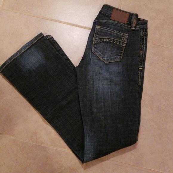 Papaya jeans with gold stitching on pockets - Picture 1 of 4